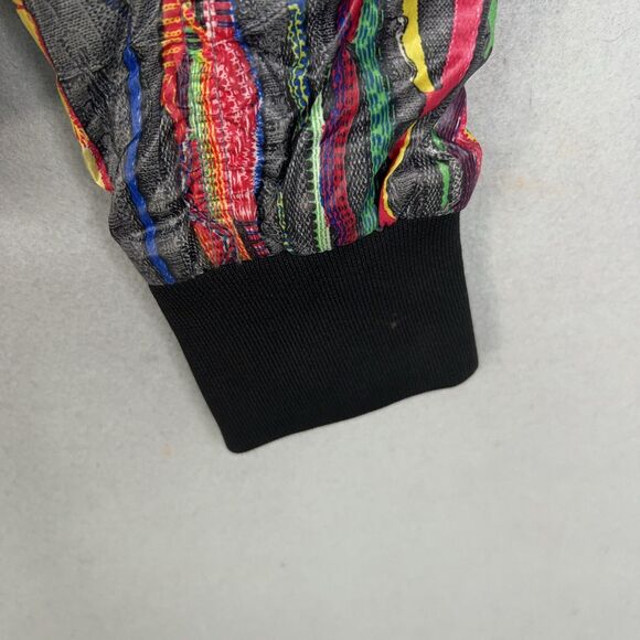 Coogi Jacket Womens Medium Bomber 3D Knit AOP Street Urban 90s Y2K Hip Hop - Picture 14 of 16